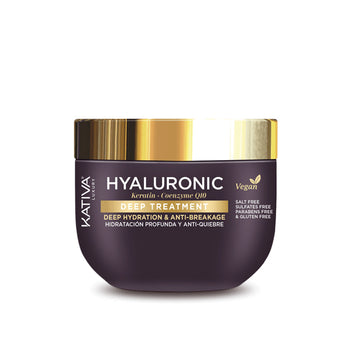 Kativa Deep Treatment 300ml - Deep Hydration & Anti-Breakage with Hyaluronic, Keratin, and Q10